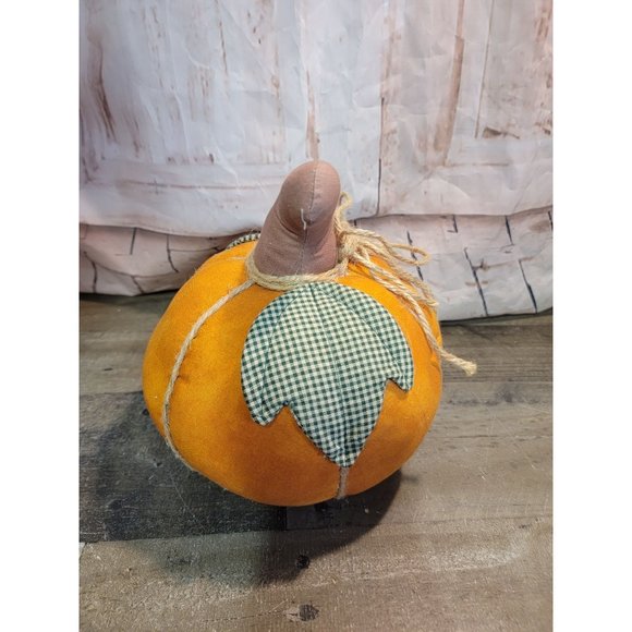 Large Halloween Fall plush stuffed pumpkin decor harvest - Picture 3 of 6